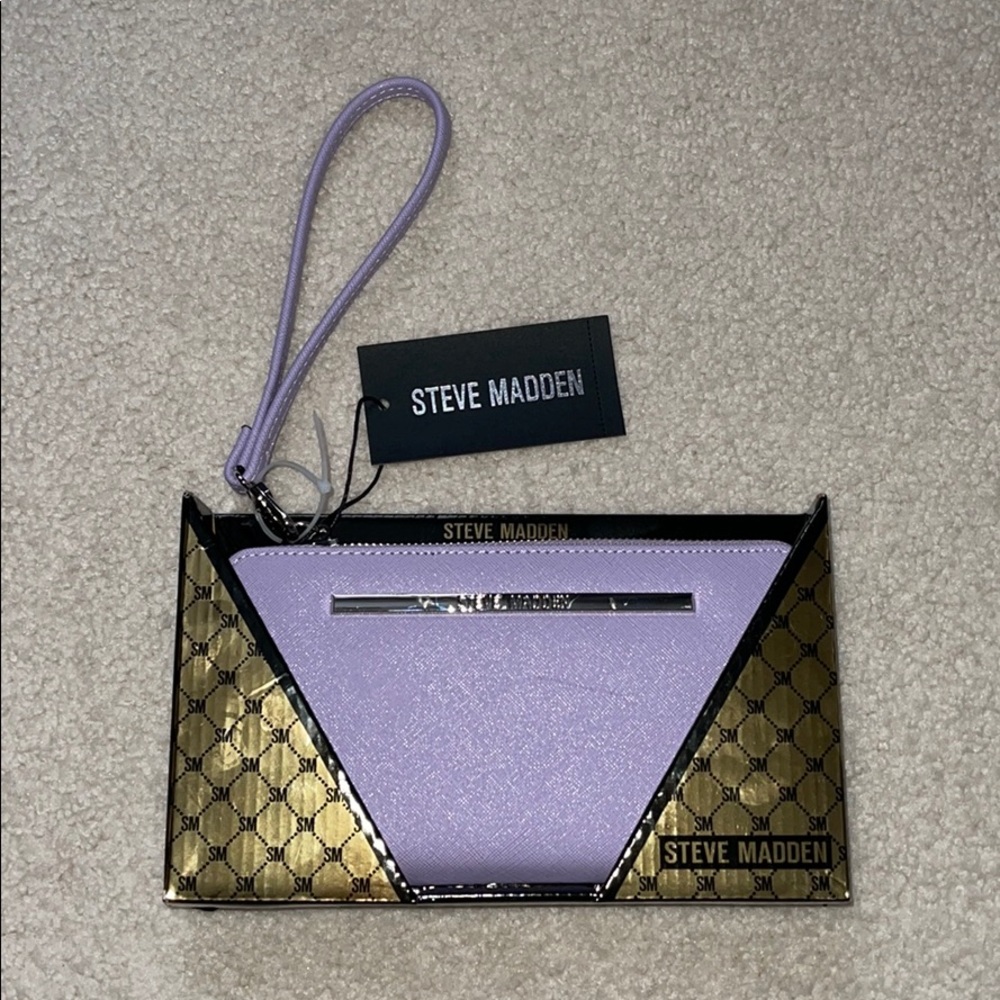 Steve Madden Purple Clutch Wristlet